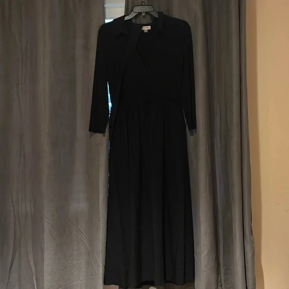 Calvin Klein Black Elegant contemporary midi dress Sz 10 - Picture 1 of 12